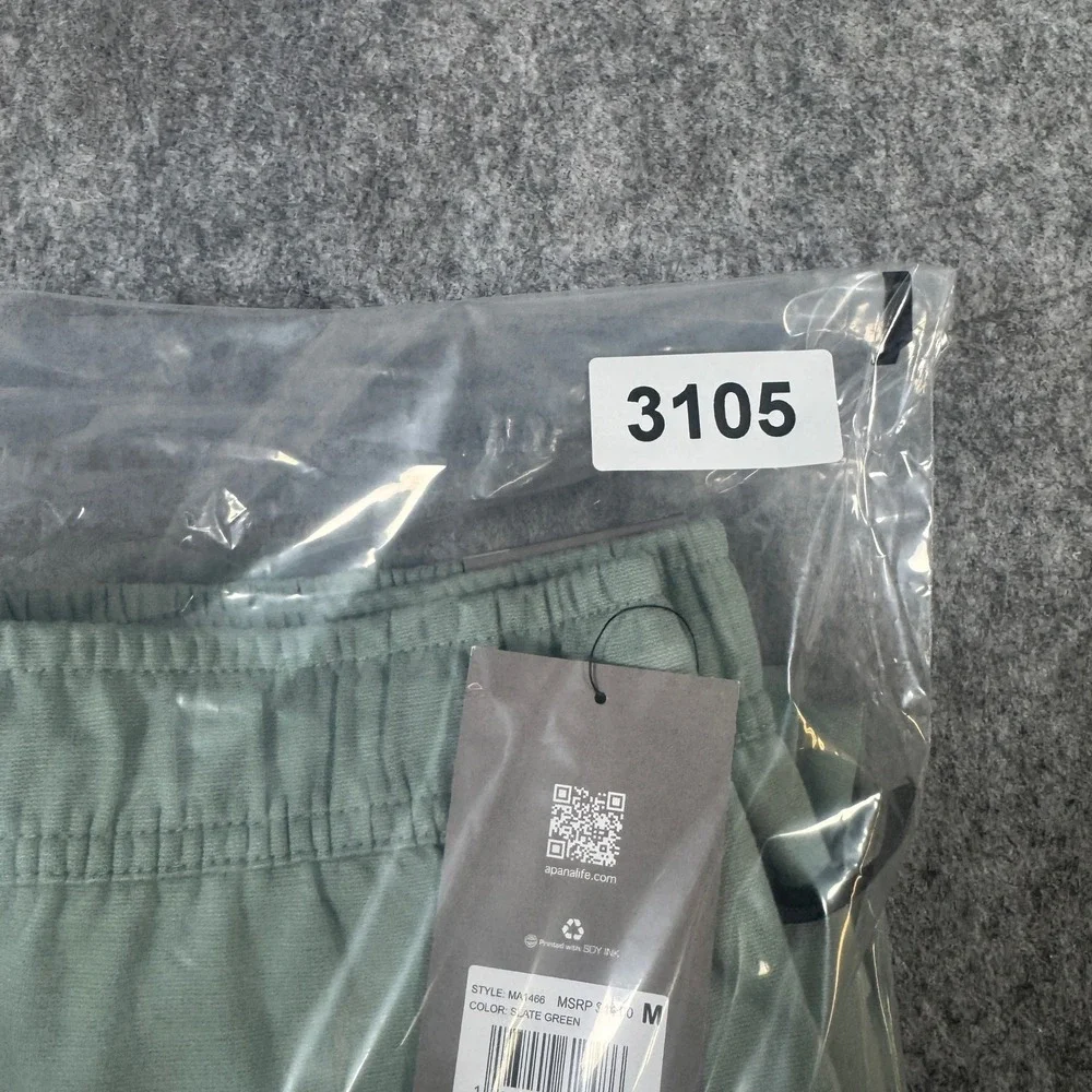 Apana Mens Slate Green Jogger Sweatpants MA1466 Activewear Pants Size M NEW